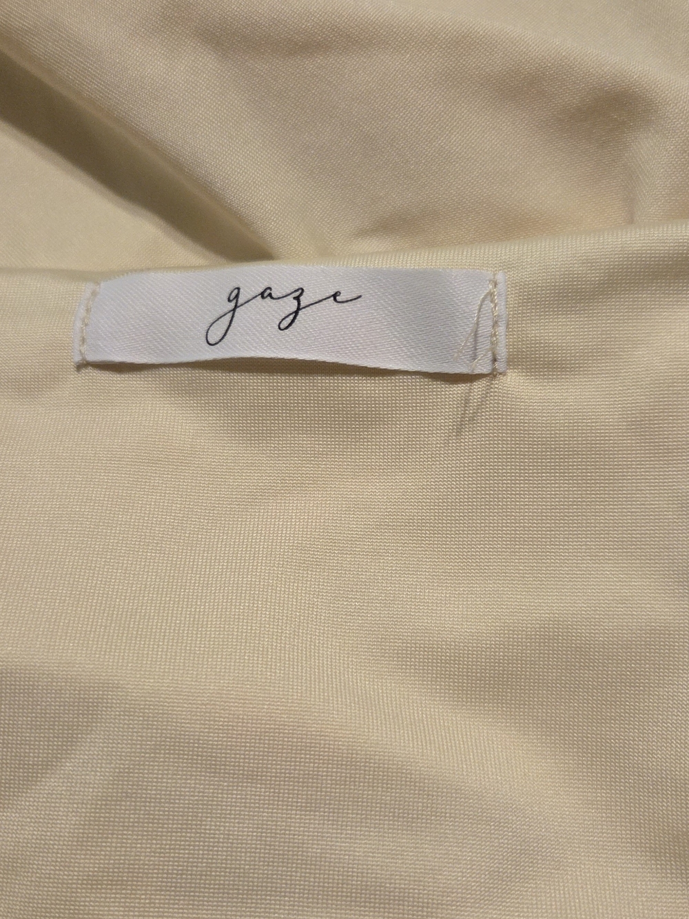 gaze Pale Yellow Ruched Sweetheart Bodysuit - Picture 4 of 4